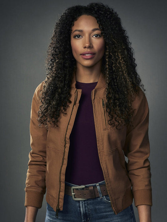 Big Sky Kylie Bunbury Classic Brown Cotton Jacket