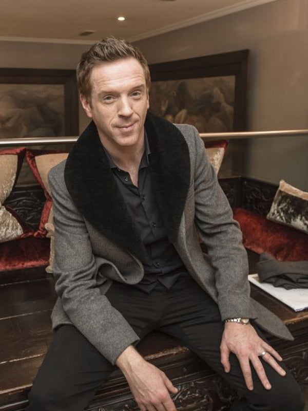 Billions S05 Bobby Axelrod Gray Wool Coat New Year Sale