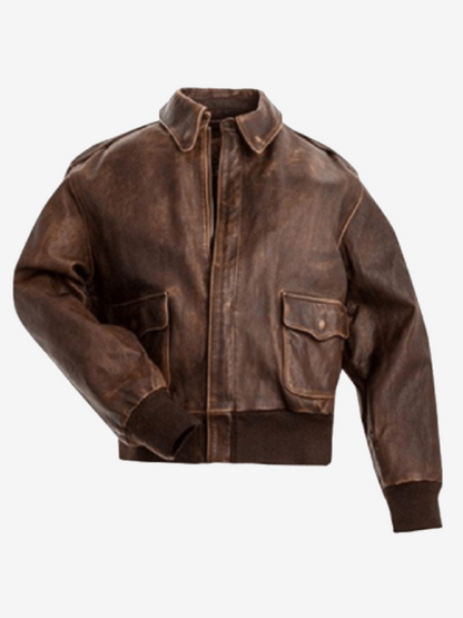 Billy Hargrove Stranger Things Brown Bomber Leather Jacket Celebrity Costumes