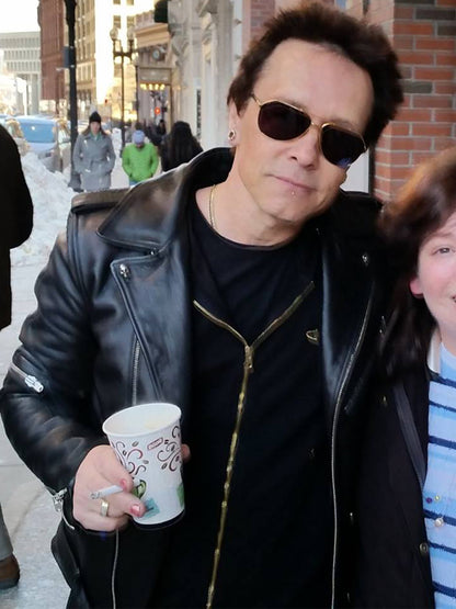Billy Morrison Project Black Leather Jacket Celebrity Sale