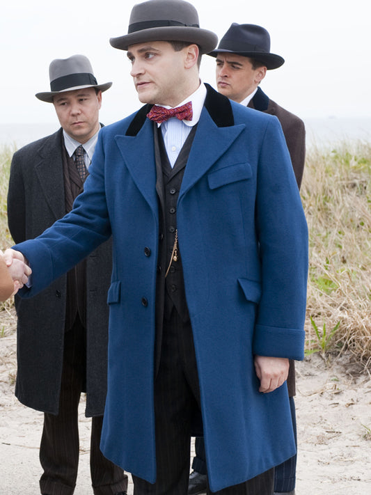 Boardwalk Empire Arnold Rothstein Vintage Blue Wool Coat