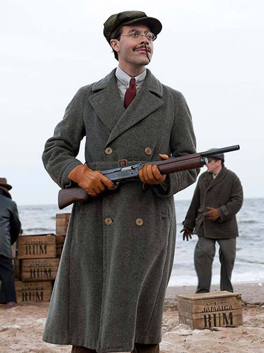 Boardwalk Empire Jack Huston Classic Gray Wool Coat