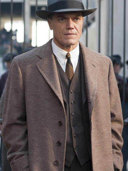 Boardwalk Empire Michael Shannon Trench Wool Coat