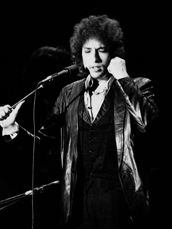 Bob Dylan 1965 Newport Folk Festival Vintage Leather Blazer Shop now