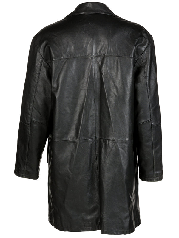 Bob Dylan 1980 Black Vintage Leather Coat Christmas Sale