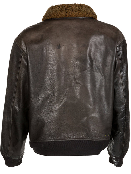 Bob Dylan Bomber Aviator Brown Leather Jacket Black Friday Sale