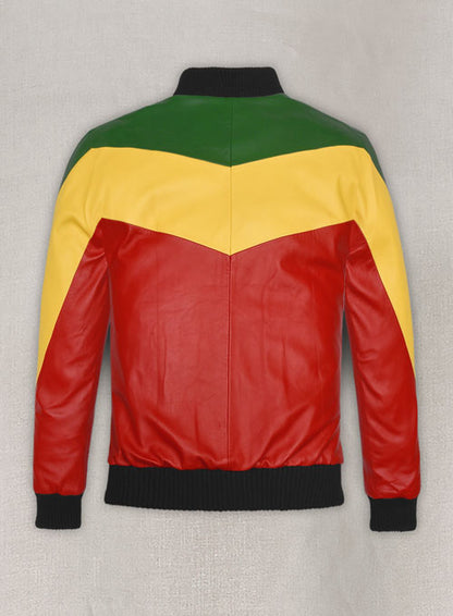 Bob Marley Vintage Bomber Leather Jacket Celebrity Outfits