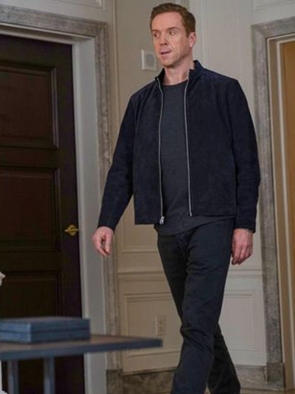 Bobby Axelrod Billions Black Suede Jacket Free Shipping UK USA Europe
