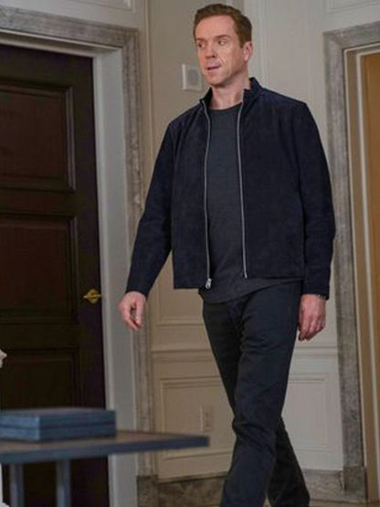 Bobby Axelrod Billions Black Suede Jacket Free Shipping UK USA Europe