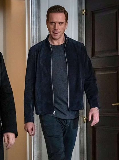 Bobby Axelrod Billions Black Suede Jacket New Year Sale