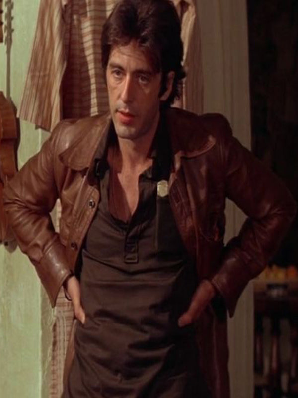 Bobby Deerfield Al Pacino Vintage Brown Leather Jacket on Sale