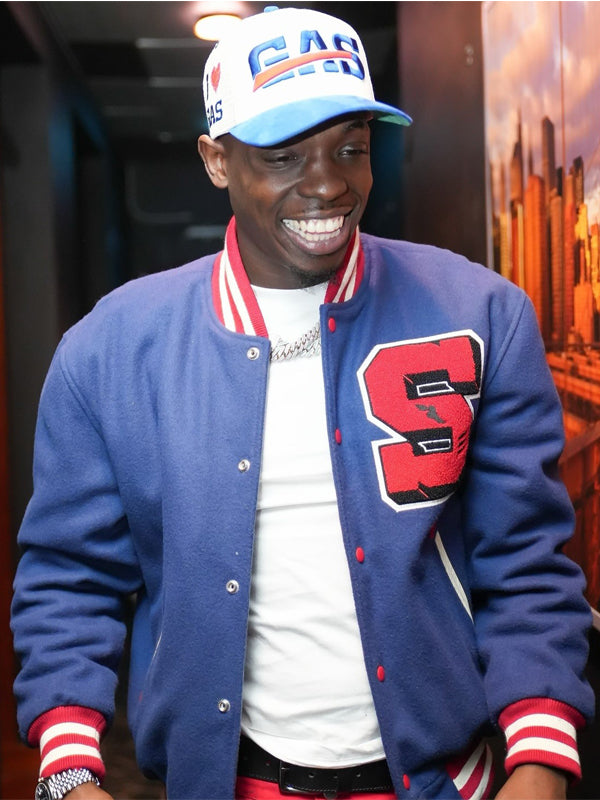 Bobby Shmurda Letterman Wool Varsity Jacket Black Friday Sale