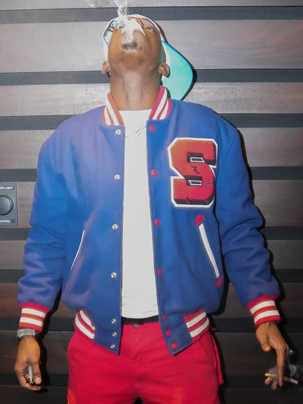 Bobby Shmurda Letterman Wool Varsity Jacket Celebrity Wear