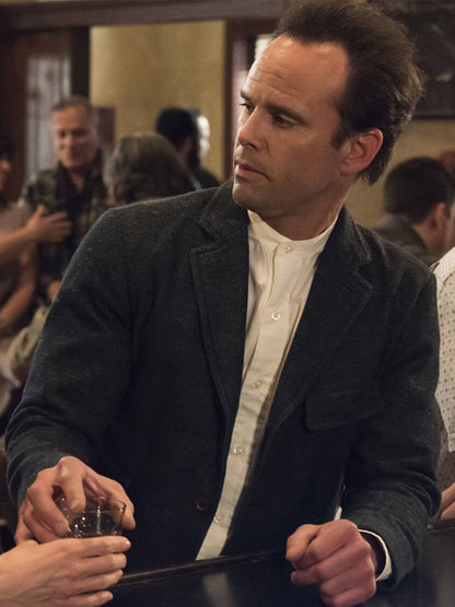Boyd Crowder Justified Black Classic Wool Coat