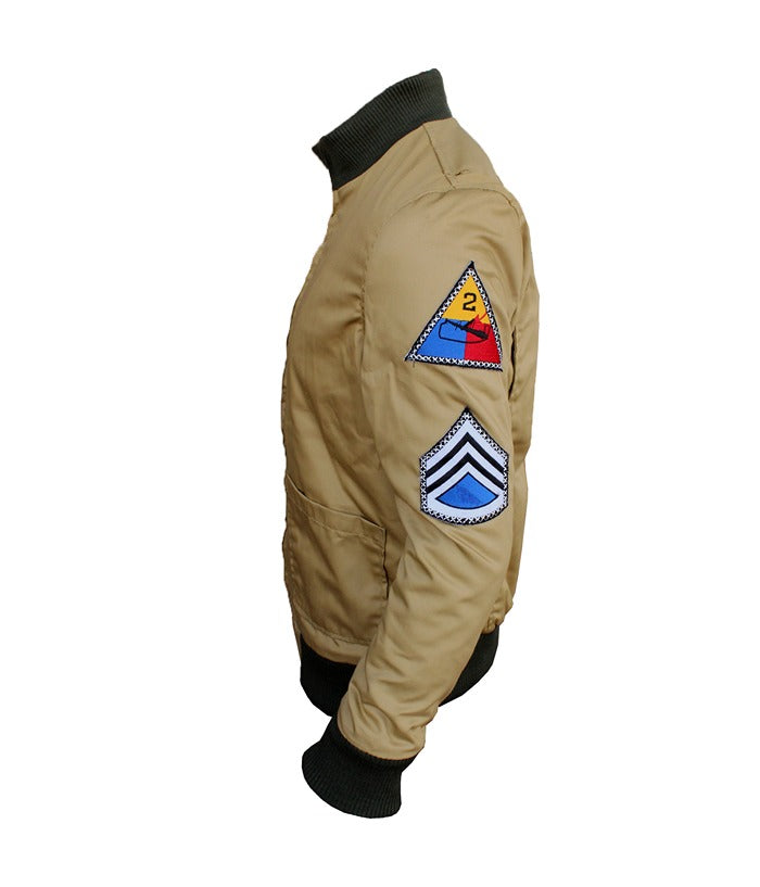 Brad Pitt Fury WW2 Pilot Bomber Aviator Jacket Halloween Sale UK USA Australia