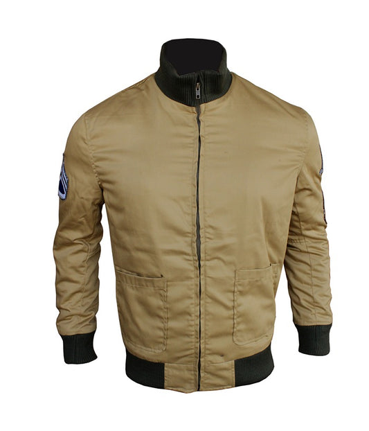 Brad Pitt Fury WW2 Pilot Bomber Aviator Jacket Mens Fathers Day Sale UK USA Europe