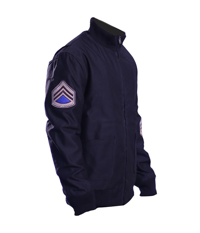 Brad Pitt Fury WWII Blue Bomber Jacket Black Friday Sale

