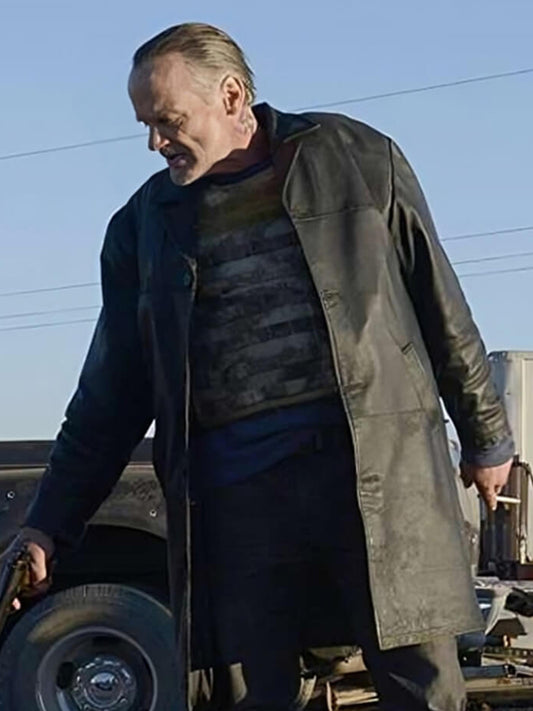 Breaking Bad Jack Welker Black Classic Leather Coat