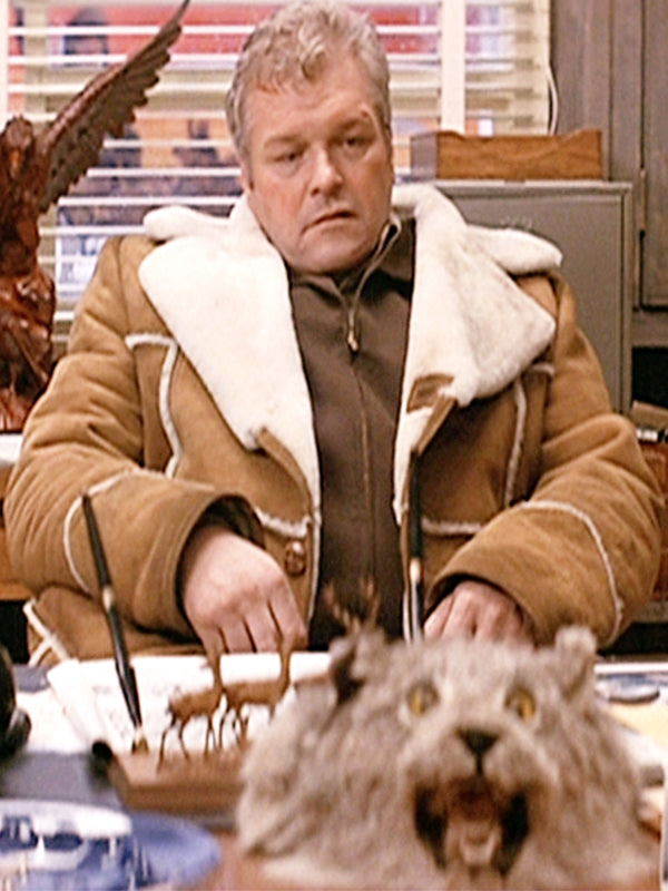 Brian Dennehy The First Blood Vintage Leather Suede Jacket Hot Sale