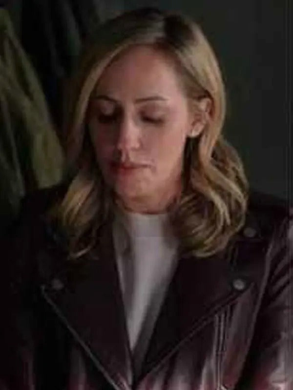 Brie Sheridan Virgin River S05 Leather Jacket Free Shipping UK USA Canada