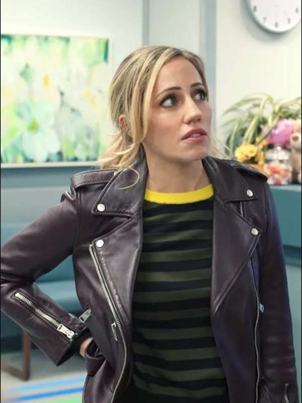 Brie Sheridan Virgin River S05 Leather Jacket