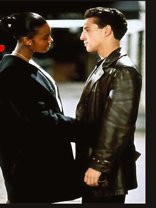 Bronx Tale Lillo Brancato Vintage Black Leather Coat Black Friday Sale