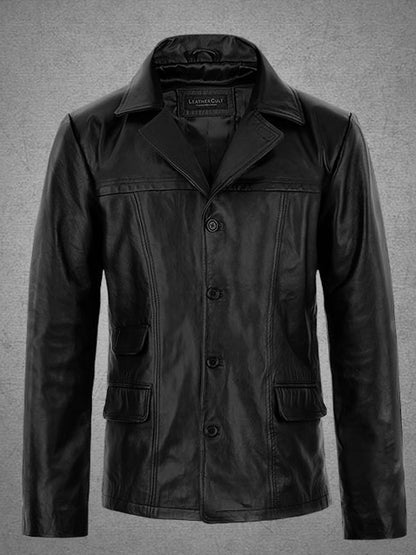Bruce Springsteen Born to Run Black Leather Coat Black Friday Sale