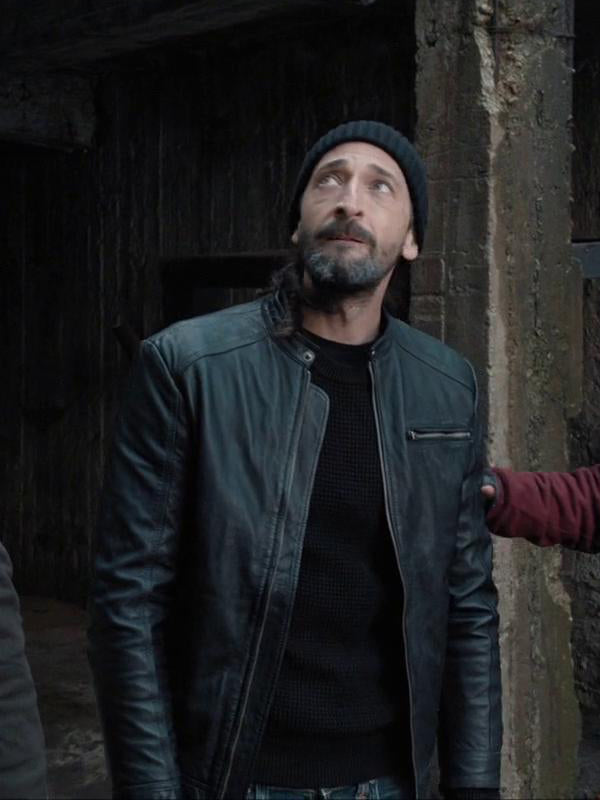 Bullet Head Adrien Brody Black Leather Jacket Black Friday Sale
