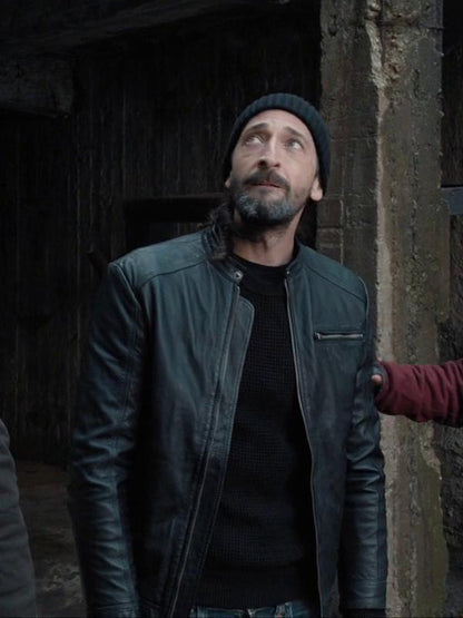 Bullet Head Adrien Brody Black Leather Jacket Black Friday Sale