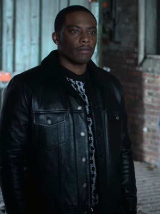 Cane Tejada Power Book II Ghost Trucker Leather Jacket