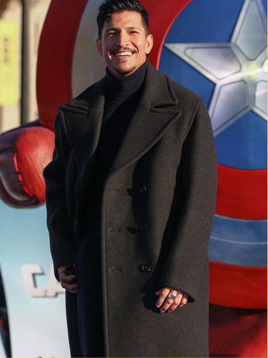 Captain America Brave New World Danny Ramirez Black Wool Coat