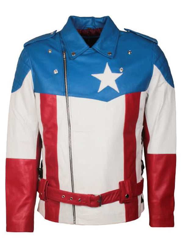 Captain America The First Avenger Jacket Cosplay Costume Celebrity Sale