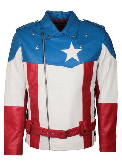 Captain America The First Avenger Jacket Cosplay Costume Celebrity Sale