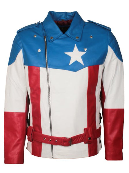 Captain America The First Avenger Jacket Cosplay Costume Celebrity Sale