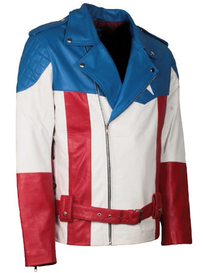Captain America The First Avenger Jacket Cosplay Costume Halloween