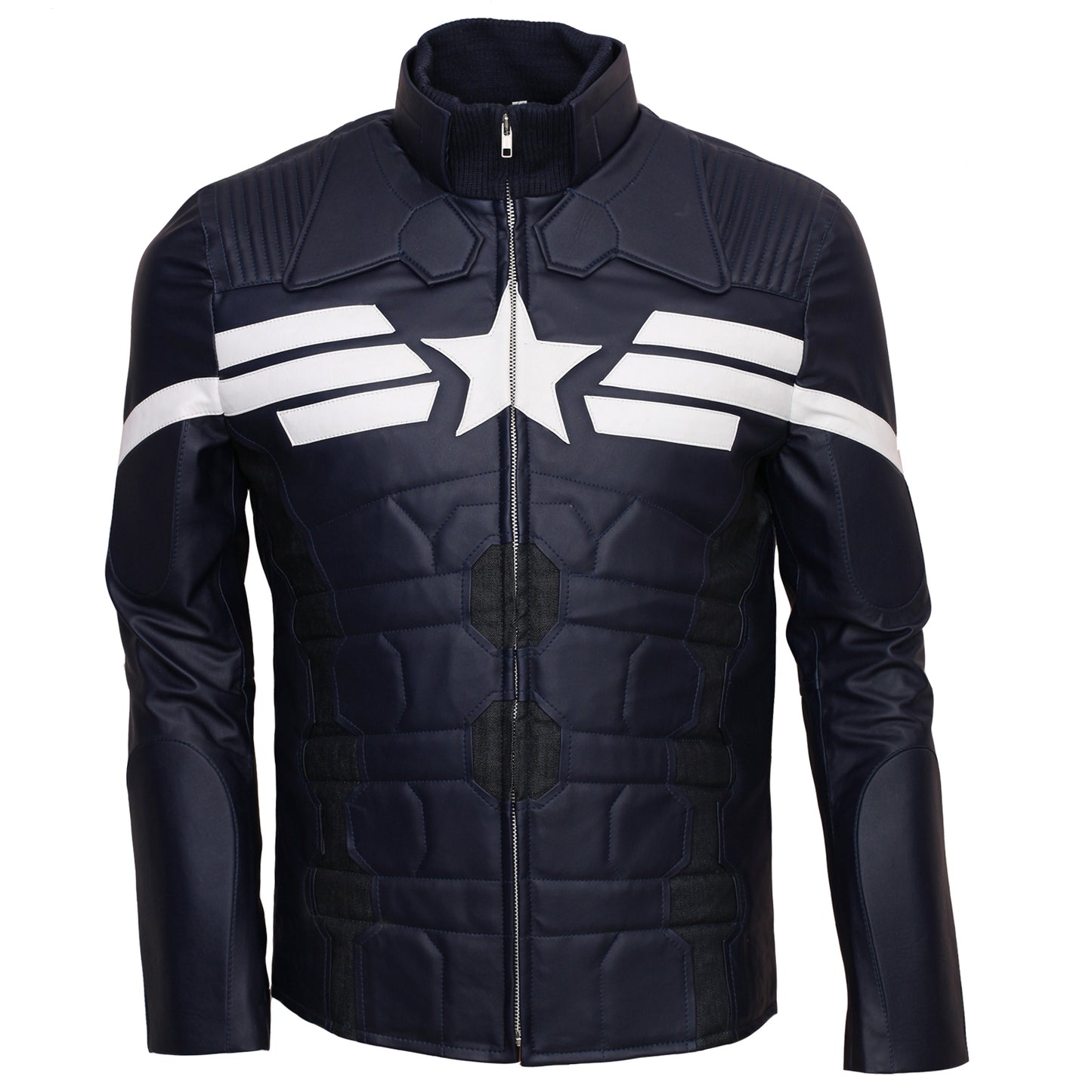 Captain America The Winter Soldier Leather Jacket Costume Gifts for Him