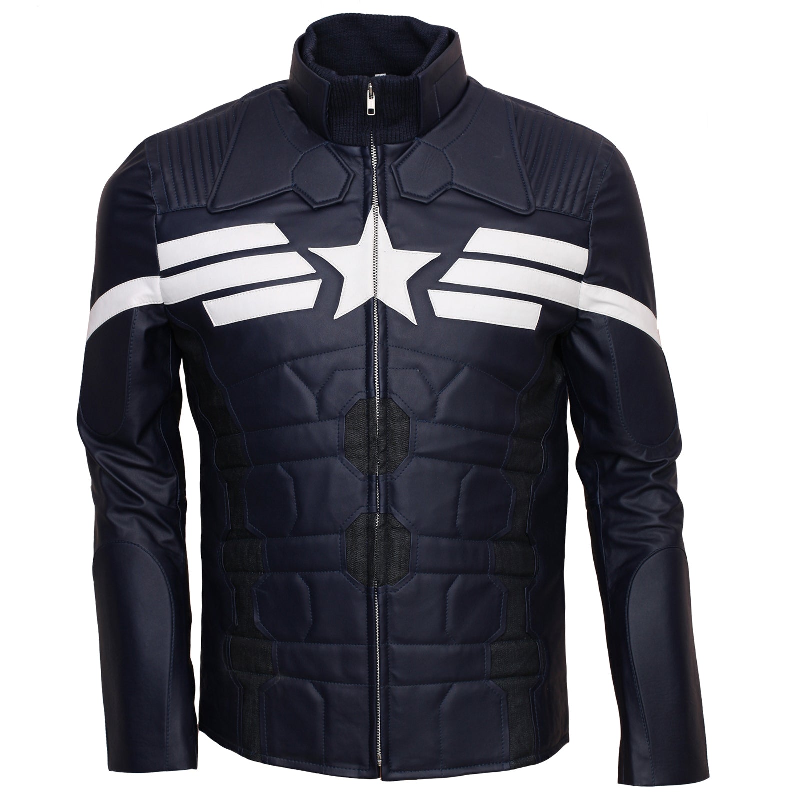 Captain America The Winter Soldier Leather Jacket Costume Gifts for Him