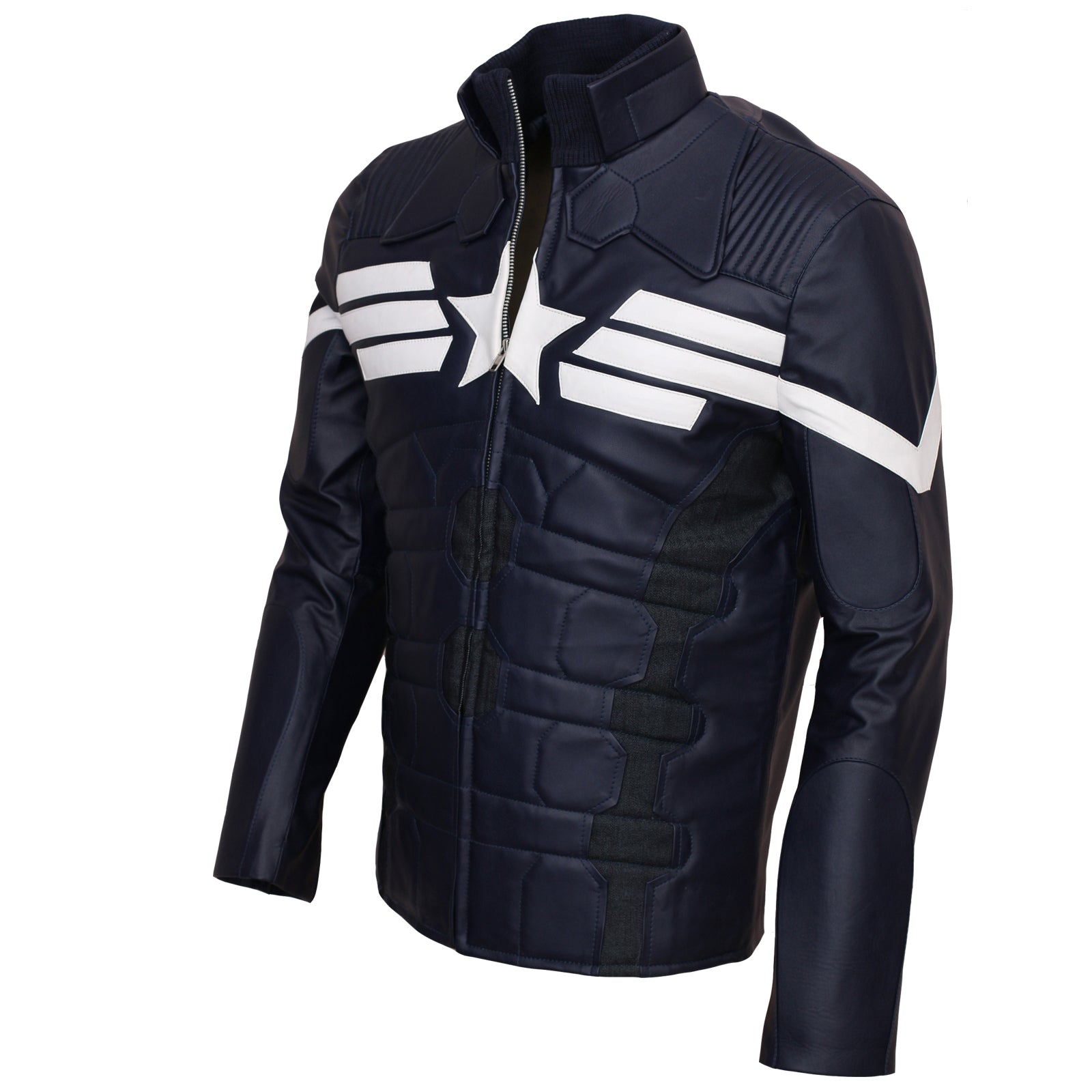 Captain America The Winter Soldier Leather Jacket Costume Halloween Costume Sale
