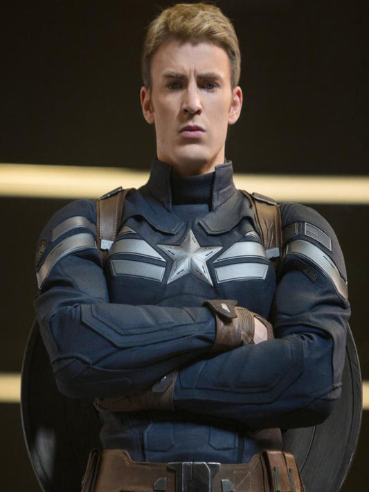 Captain America The Winter Soldier Leather Jacket Costume