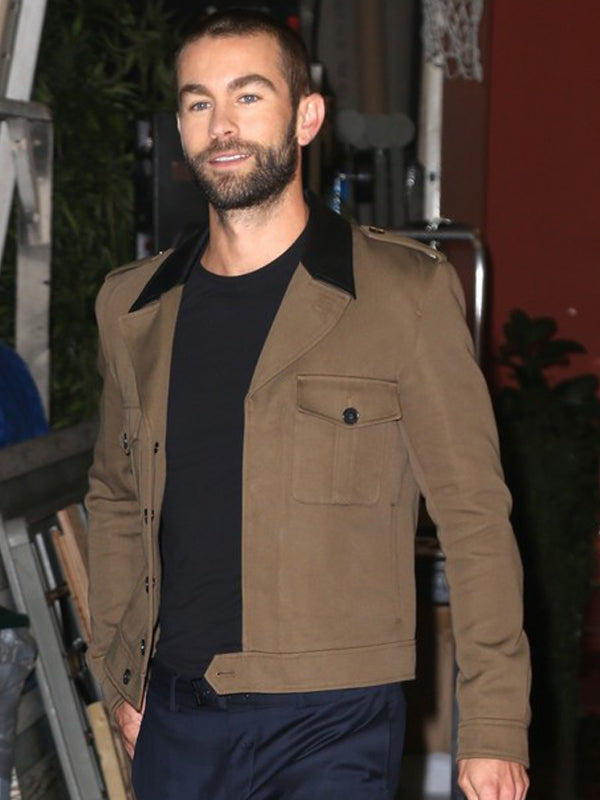 Chace Crawford Vintage Brown Wool Jacket