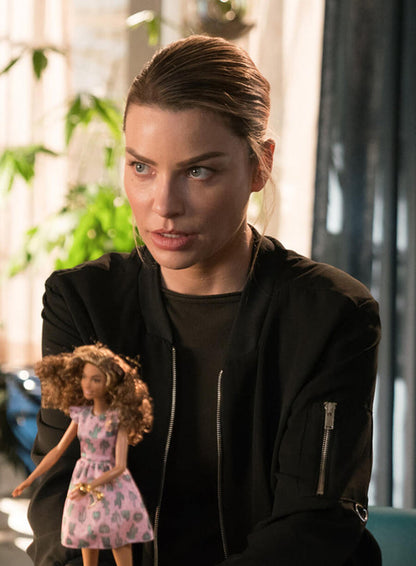 Chloe Decker Lucifer S03 Bomber Fleece Jacket Gifts For Her