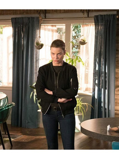 Chloe Decker Lucifer S03 Bomber Fleece Jacket Hot Sale