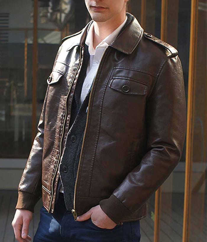 Chris Evans Captain America Biker Leather Jacket Halloween Sale