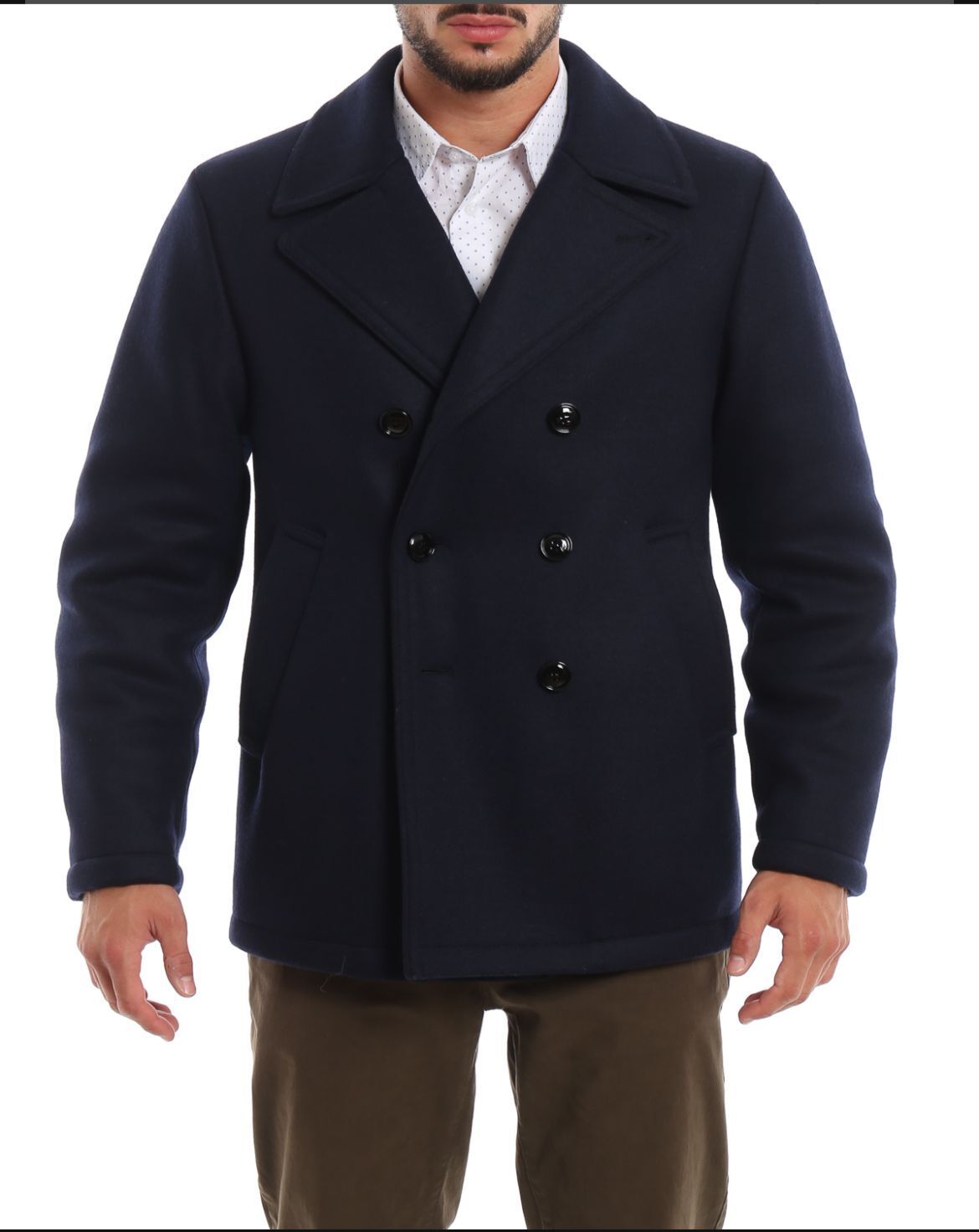 Chris Pine All The Old Knives Wool Peacoat Halloween Sale