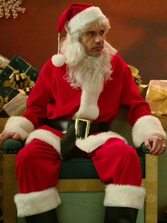 Christmas Bad Santa Billy Bob Red Velvet Coat Buy now
