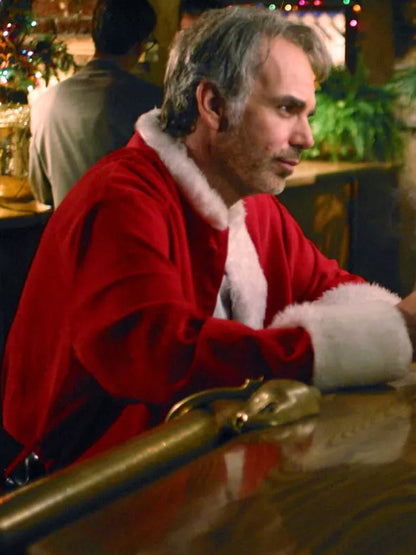 Christmas Bad Santa Billy Bob Red Velvet Coat New Year Sale