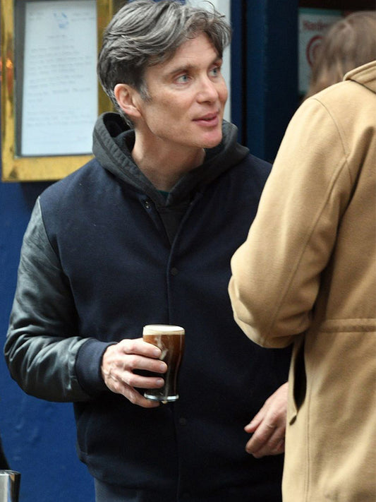 Cillian Murphy Bomber Varsity Jacket Black Friday Sale