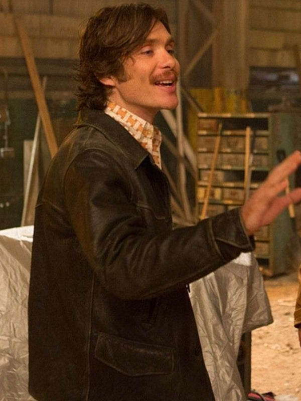 Cillian Murphy Free Fire Leather Jacket Free Shipping UK USA Canada