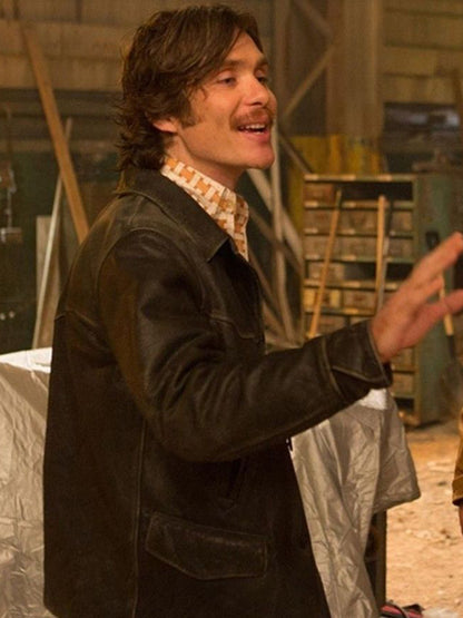 Cillian Murphy Free Fire Leather Jacket Free Shipping UK USA Canada