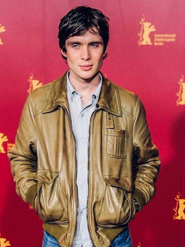 Cillian Murphy Tan Brown Leather Jacket Buy now
